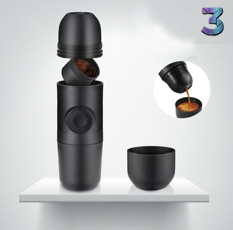 Condensed Portable Mini Coffee Machine - Compact & Koffie On-the-Go