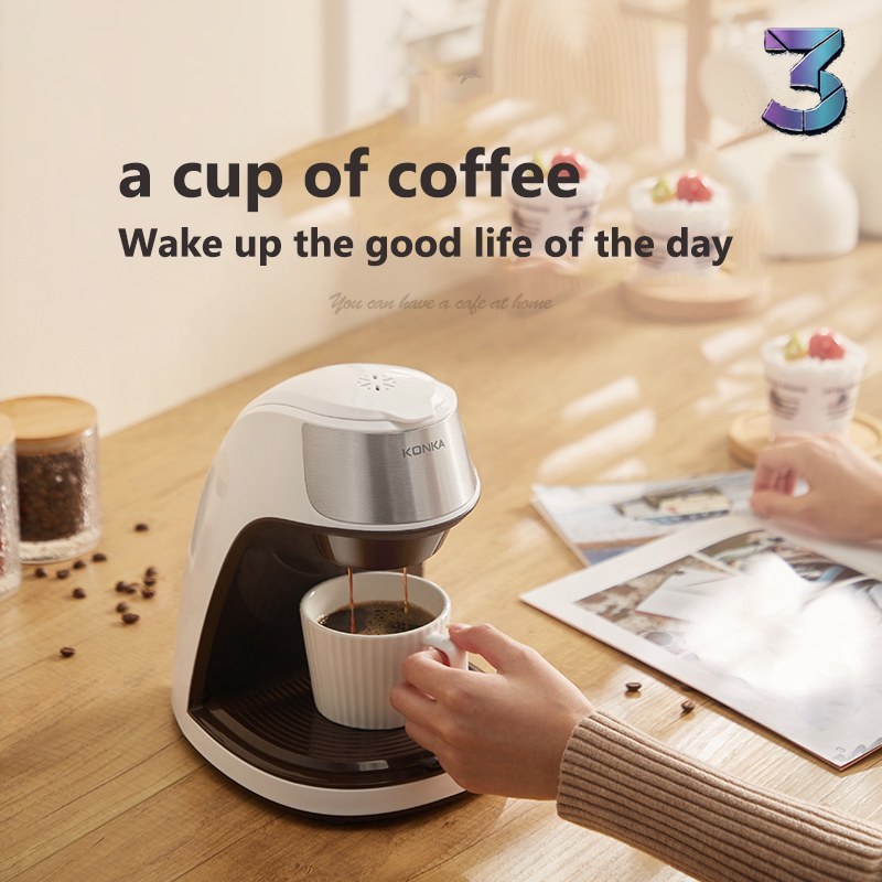 Compact Volledig Automatische Koffiemachine Mini voor Thuis en Kantoor