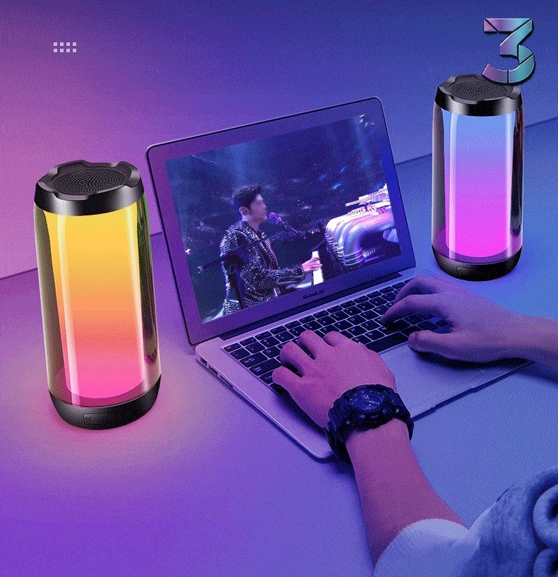 Atmospheric Ambient Light Gaming Desktop PC met Bluetooth Speaker