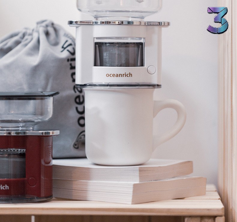 Kleine Handmatige Automatische Draaikoffiemachine – Compact & Gemak