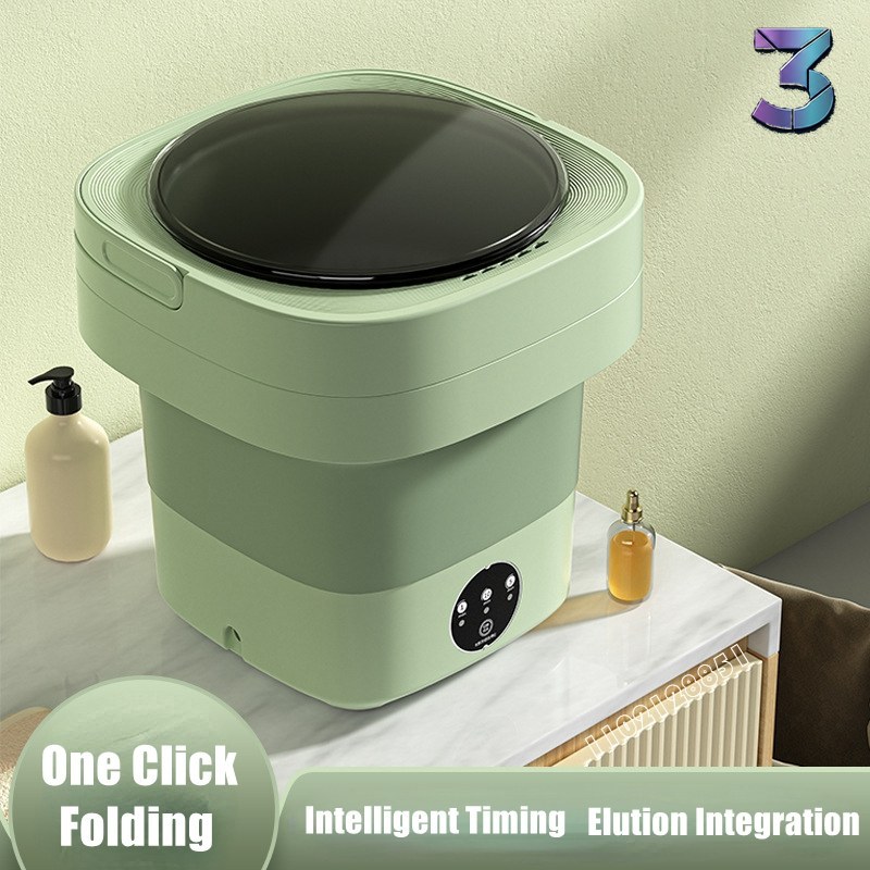 Mini draagbare wasmachine voor sokken & ondergoed – compact, groot vol