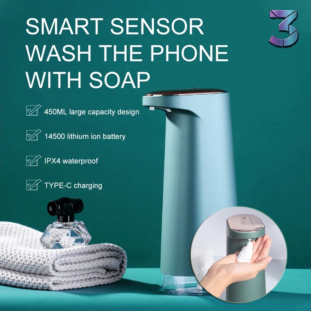 Automatische schuimzeepdispenser met sensor voor badkamer & keuken