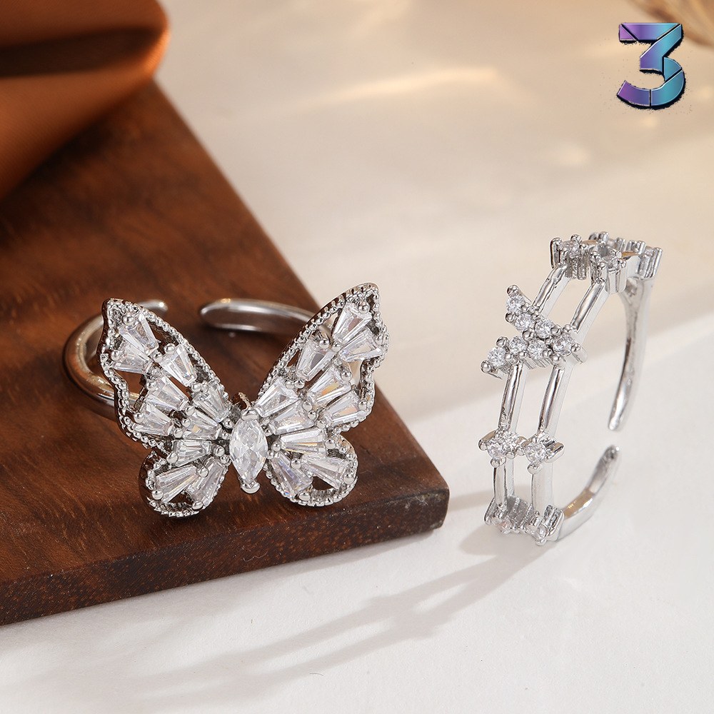 Niche Design Gouden Vintage Openwerk Bowknot Ring