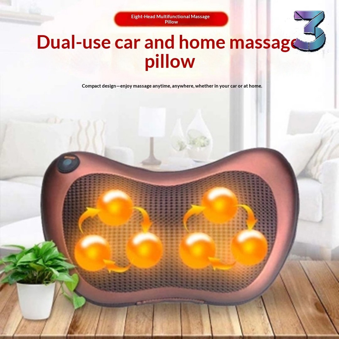 Multifunctionele Massagekussen voor Nek, Schouder & Rug – Auto & Thuis