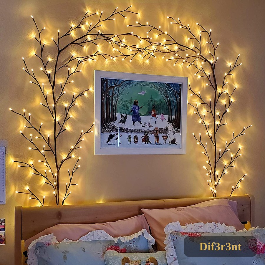 Flexibele kerstguirlande met LED-willow takken - Vines With Lights