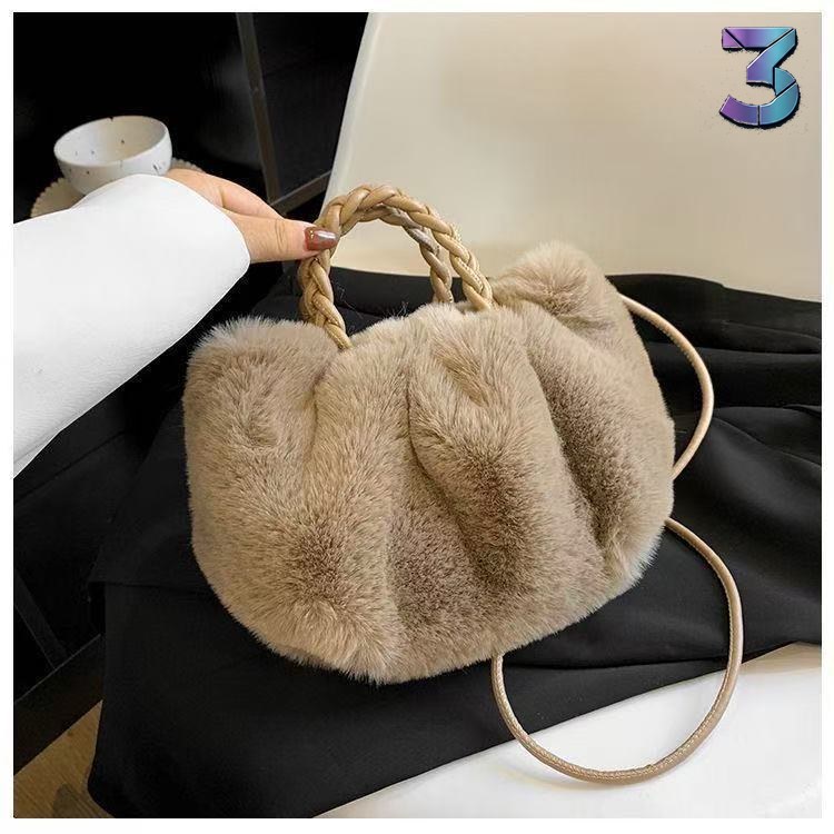 New Mink Inspired Hand Folded Cloud Bag – Light Coffee