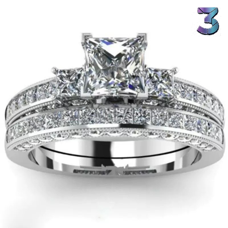 Populaire dames- en herenkoppels: diamant ring set, groothandel