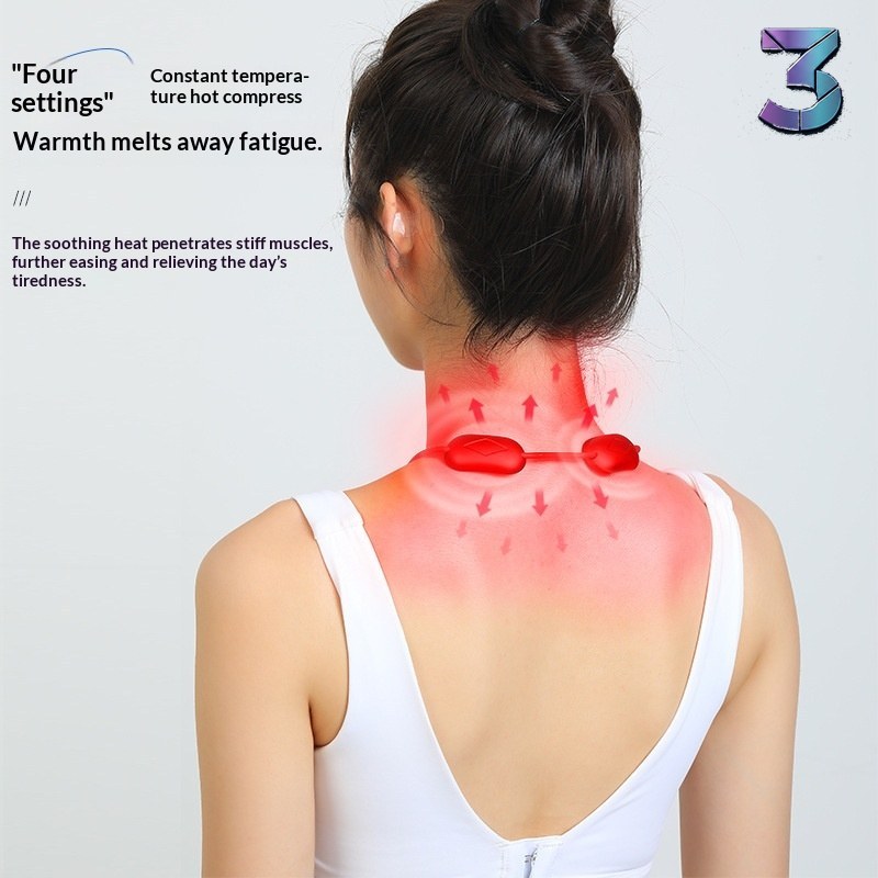 Draagbaar Cervicaal Massage- en Warmte-instrument met Pulsfunctie
