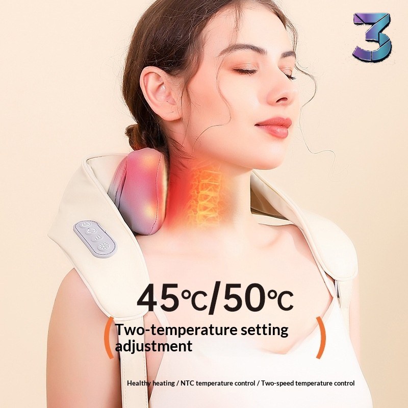 Oblique Square Massageapparaat voor Nek & Schouder – Warmcompress