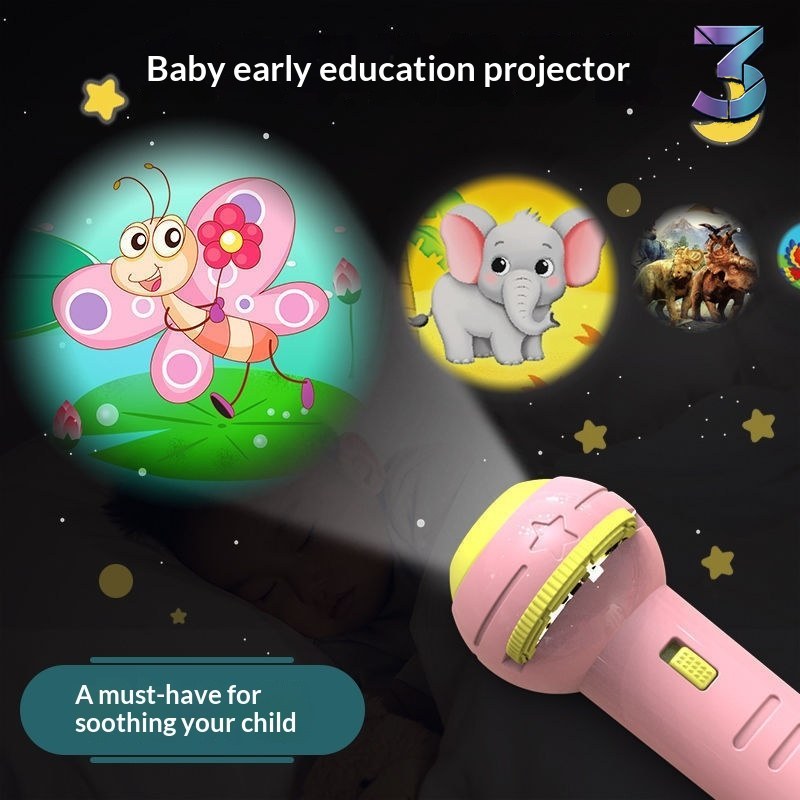 Kinderprojector Zaklamp – Educatief Lichtspel voor Kleuters