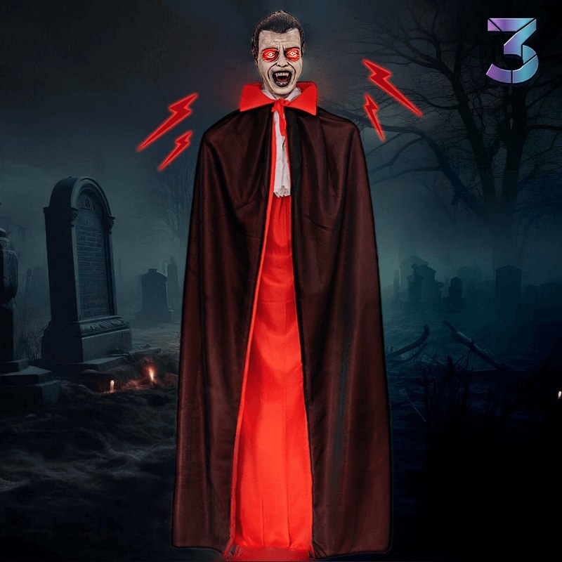 Vampire Halloween Hangende Spookdecoratie met Stemgestuurde Luminatie