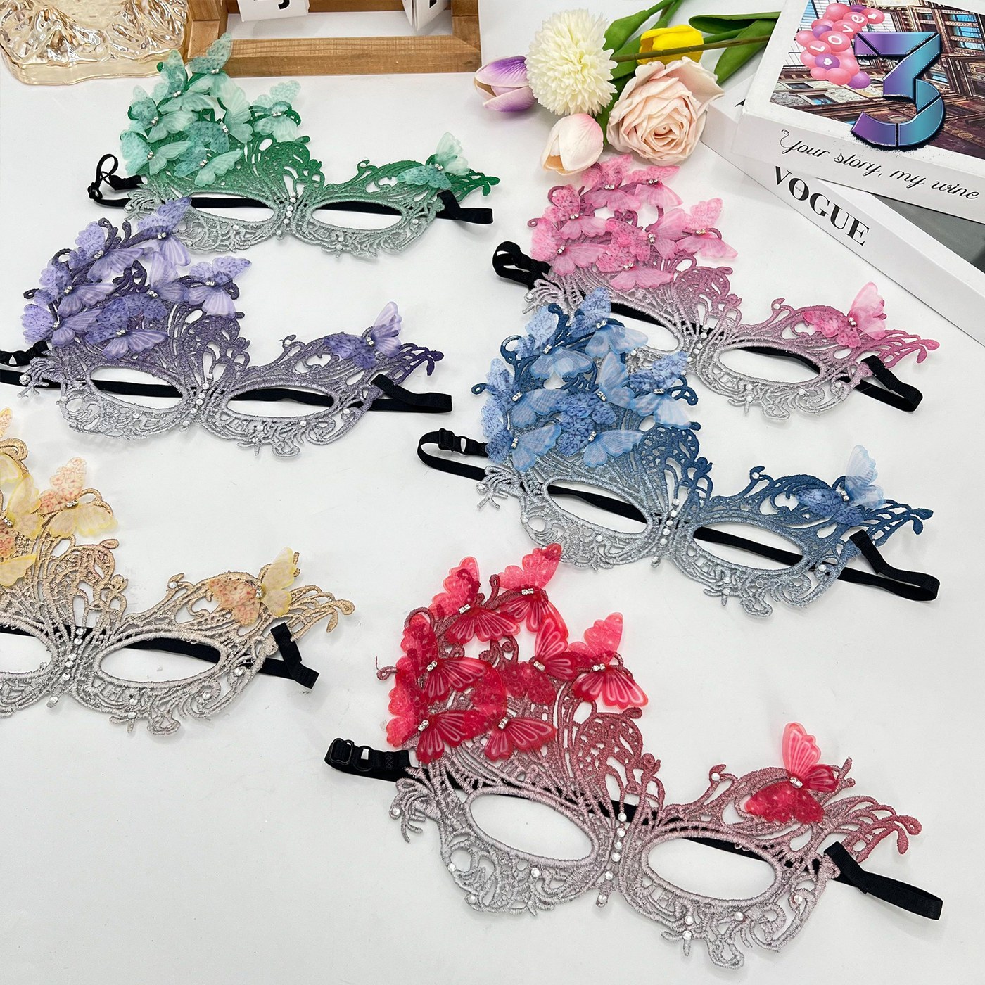 Halloween Half‑face Lace Princess Mask – Gedetailleerd en Comfortabel