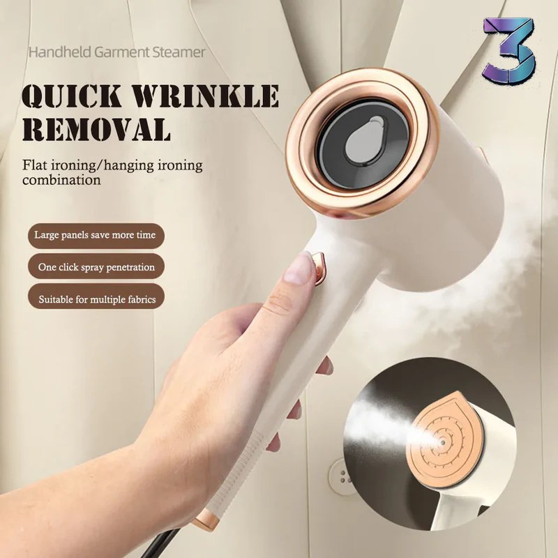 Mini Handheld Stoomstrijkijzer – Draadloos, US‑Plug, Reisklaar