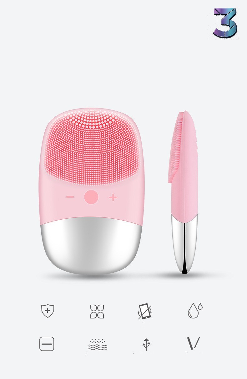 Mini Siliconen Elektrische Gezichtsreinigingsborstel – Compact Skin Ca