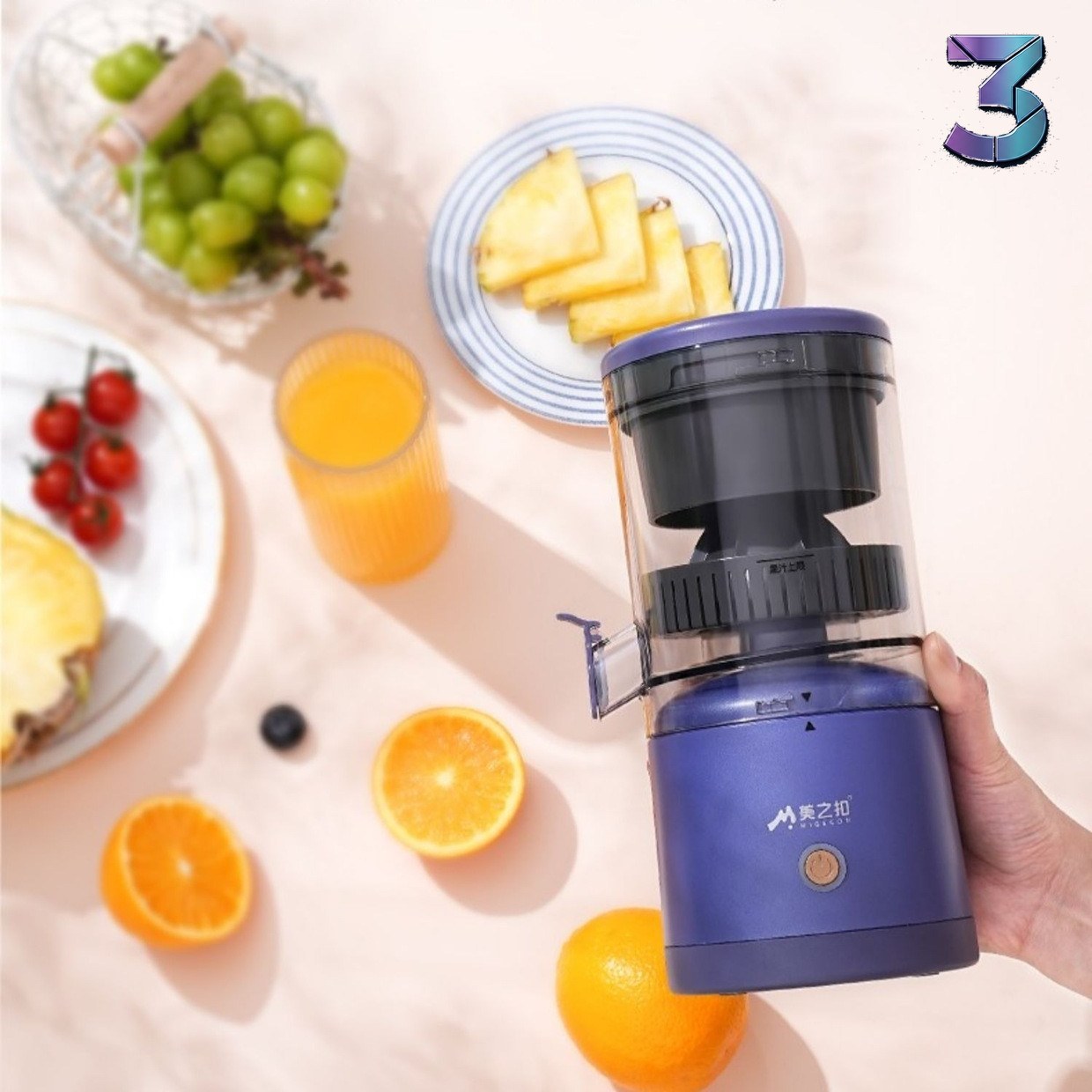 Draagbare USB Mini Blender – Oplaadbare Fruit- en Citroenextractor