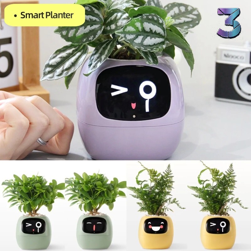 Smart Planter Endless Fun – 49 Expressies, 7 Sensors & AI