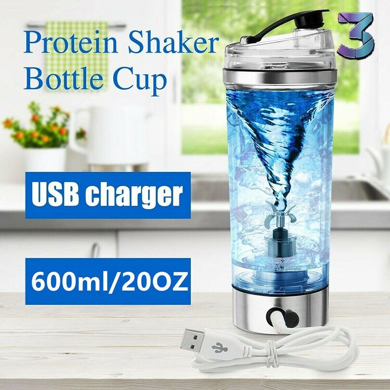 Elektrische USB Protein Shake Shaker – Draadloos Mixen voor Sport & Fi