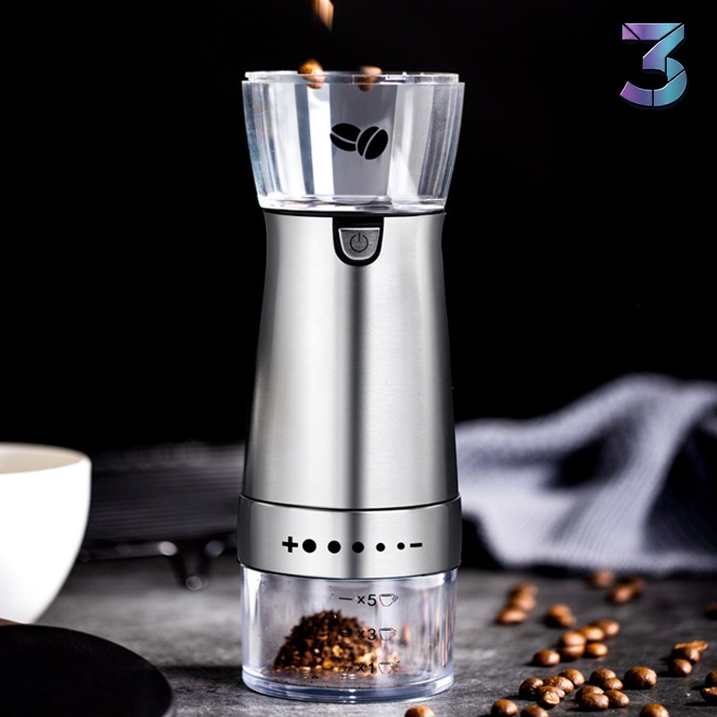 Electric Coffee Grinder Stainless Steel Adjustable Hand Grinder Coffee