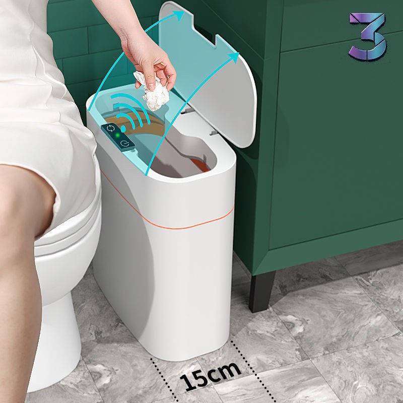 Smart Trash Can met automatische deksel voor slaapkamer & woonkamer