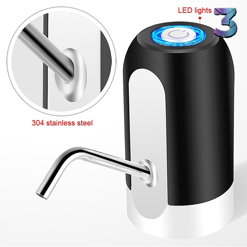USB‑oplaadbare automatische waterflespomp – slim, stil en draagbaar